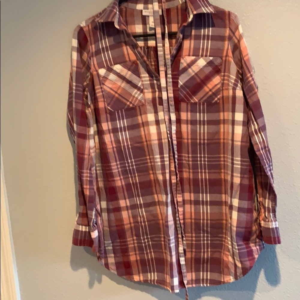 Plaid purple shirt